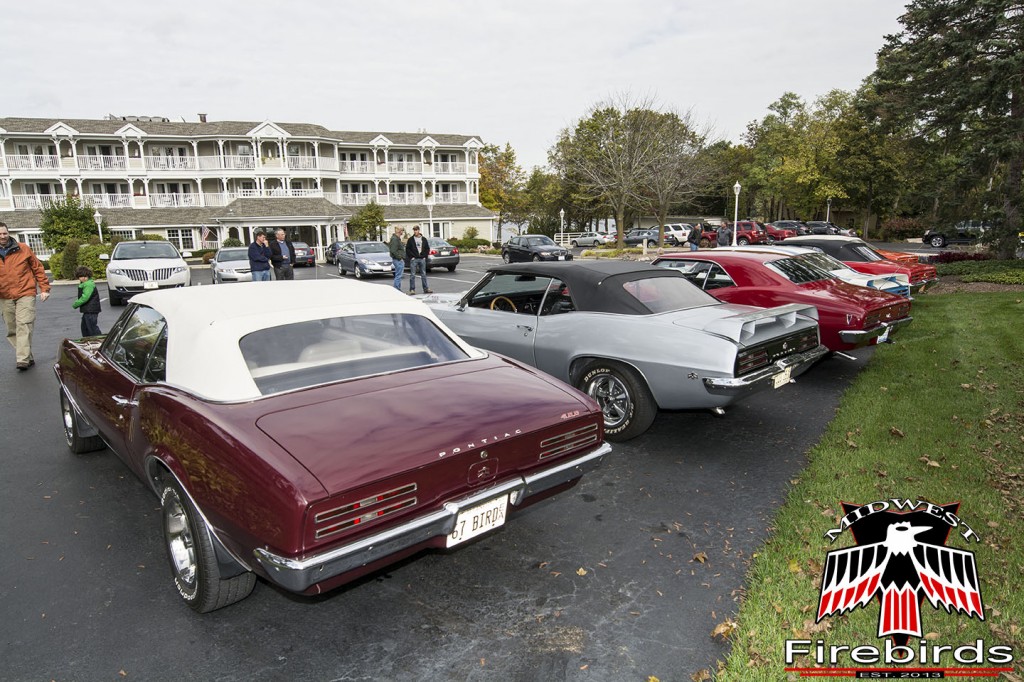 Seven first-generation Pontiac Firebirds attended the Midwest Firebirds first annual Fall Colors Cruise.