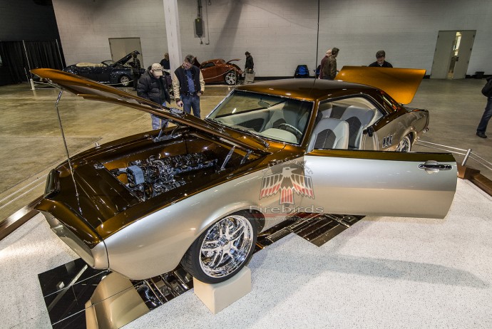 This custom 1967 Pontiac Firebird was displayed at the 2014 Chicago World of Wheels car show.
